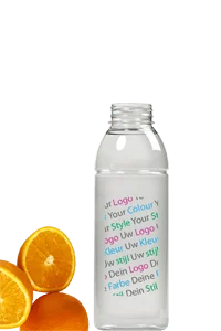 lege fles eigen logo